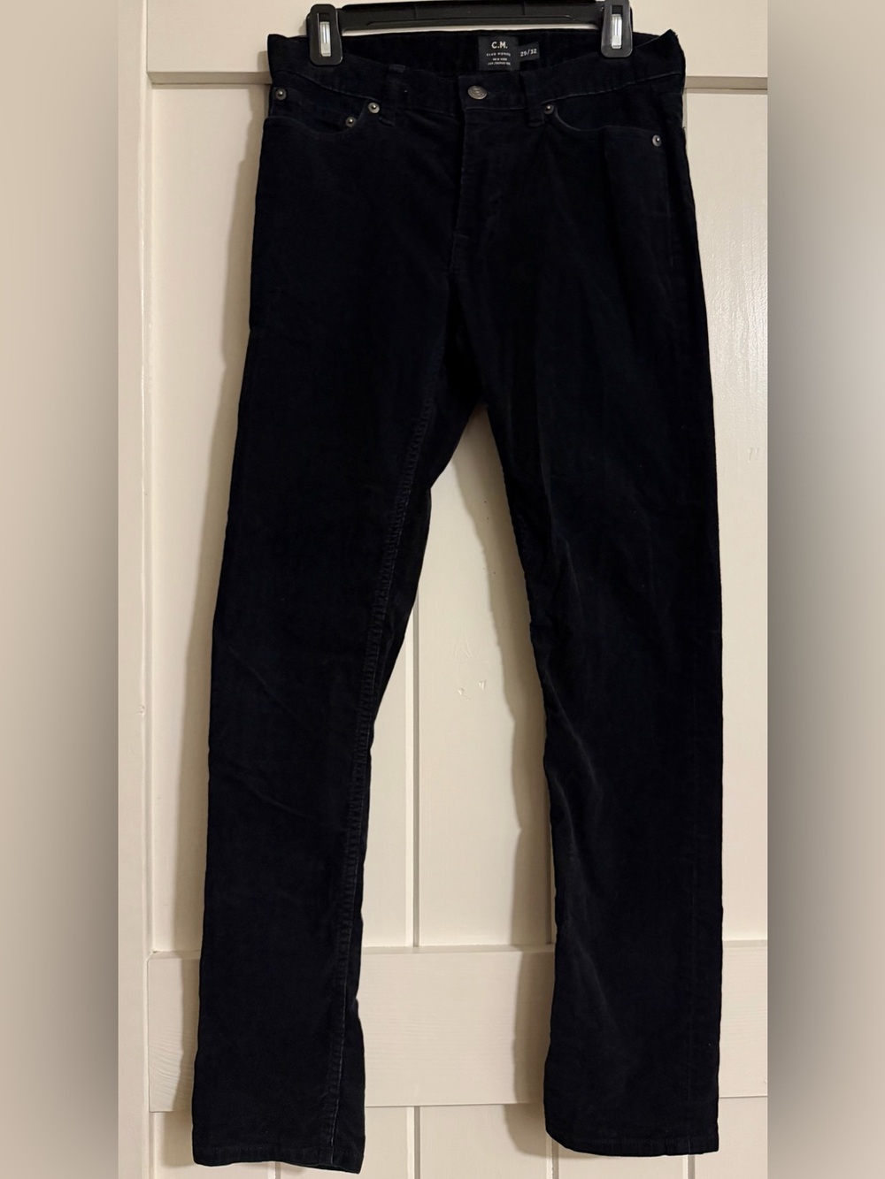 Club Monaco Black Corduroy Slim Pants